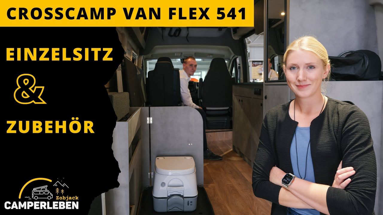 Vorschaubild: CROSSCAMP Campervan Flex 541 [Einzelsitz & Zubehör] | 2023 | CampErleben Zobjack