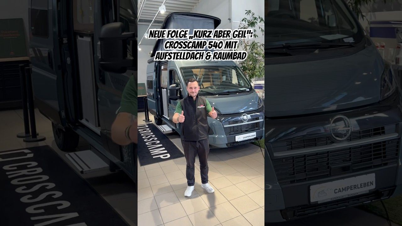 Vorschaubild: 🔥 Neue Folge ,,kurz aber geil“: CROSSCAMP 540 Campervan 🔥 #crosscamp #camperlebenzobjack