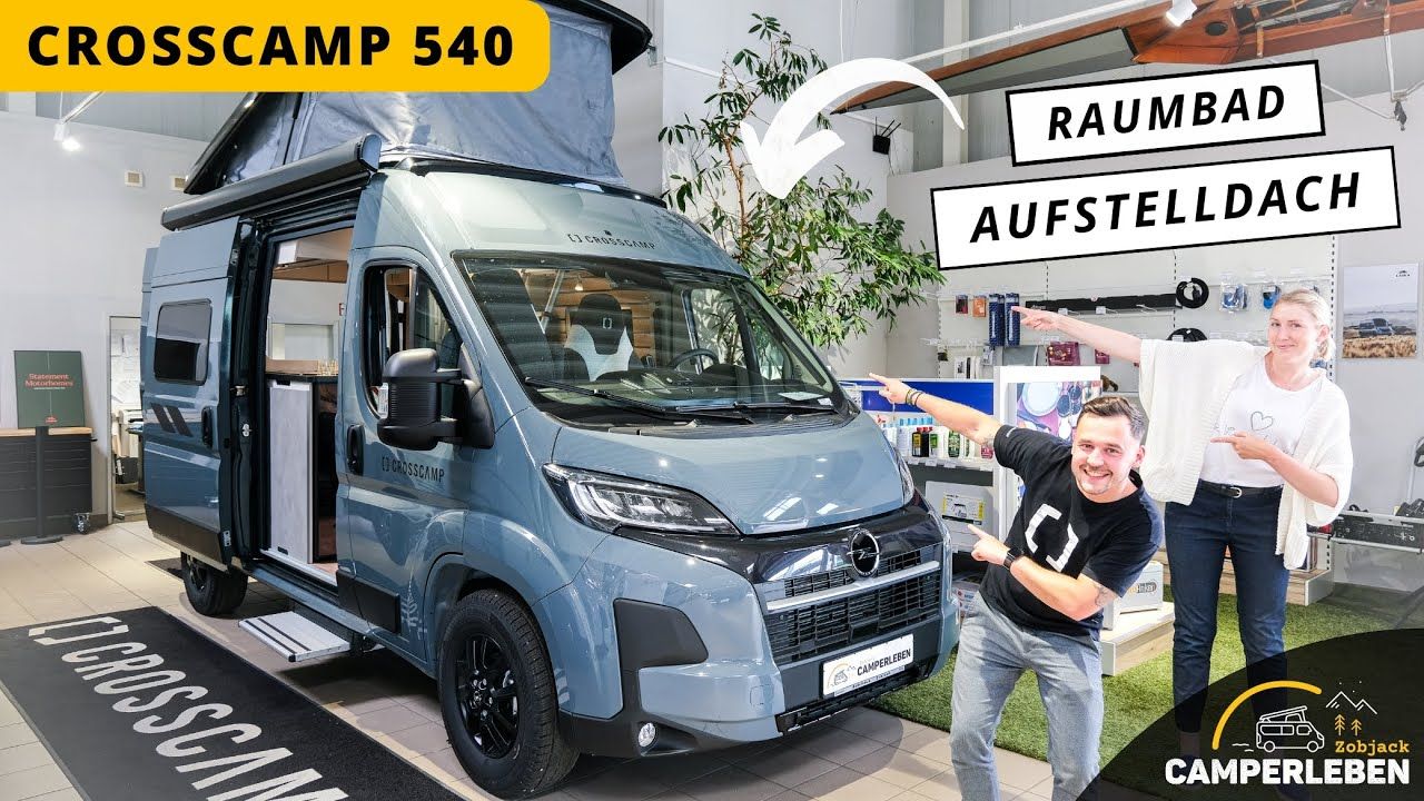 Vorschaubild: CROSSCAMP 540 Campervan, Aufstelldach, Raumbad | 2025 | CampErleben Zobjack